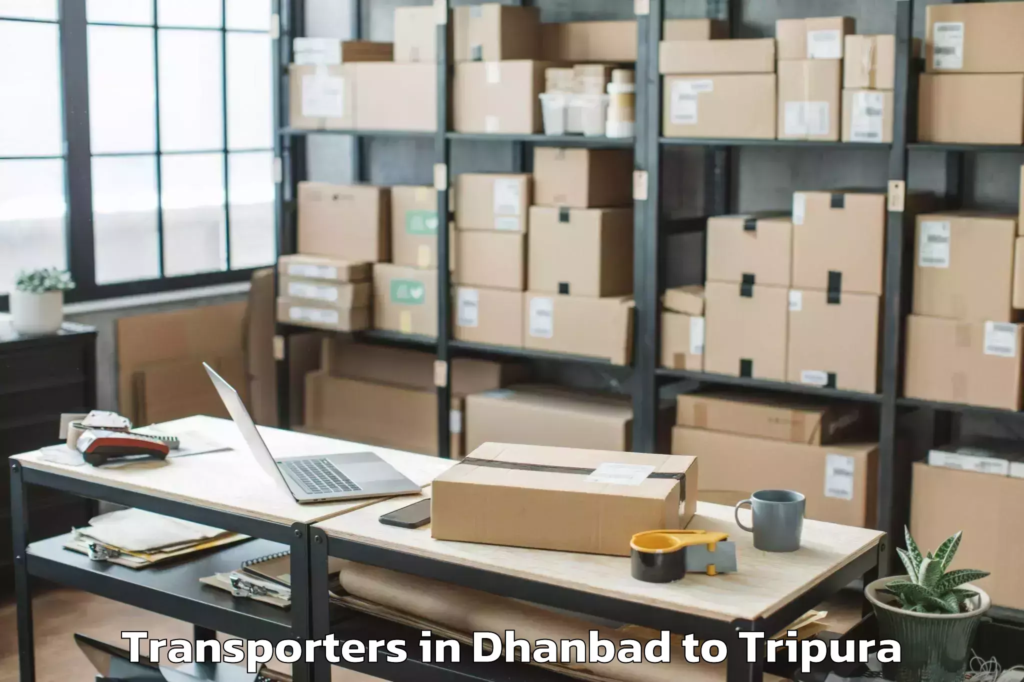 Book Dhanbad to Hezamara Transporters